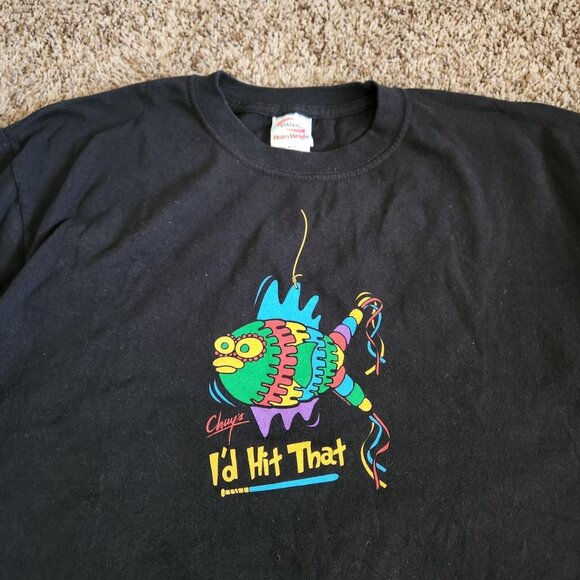 Chuy’s Fish Pinata Graphic T-Shirt Funny Promo Humor Summer Casual Retro Tee - Picture 3 of 6